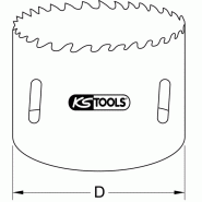 Ks tools 129.5014 scie cloche, ø14mm 14