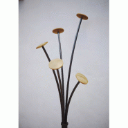 Porte manteau design noir & bois clair FESTY_2