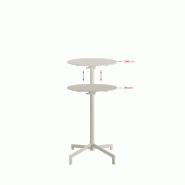Versa - Table de terrasse / mange-debout Beige_2