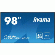 Iiyama LH9852UHS-B1 àÉcran d'affichage dynamique àÉcran plat de signalisation numérique 2,49 m (98