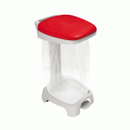 Support sac 120L avec couvercle Gilac - Rouge_2