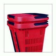 Panier magasin 34 litres à roulettes - Vert_2