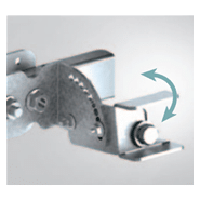 Support universel inclinable Uniteck - panneau solaire 100W - acier galvanisé - inclinaison 0°-90°_2