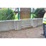 Système de protection anti-inondation FLO-DEM 80 - Maison individuelle et site industriel - Glissières latérales et poutrelles démontables_3