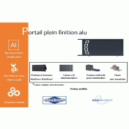 Portail coulissant plein finition aluminium - 3000 / 2000_2