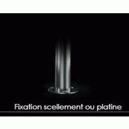 Arceau vélos Éole - inox - fixation par scellement ou platine - 1200mm de hauteur_2