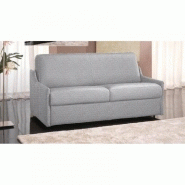Canapé-lit convertible express 3 places Luna - Tweed gris silver - Matelas 16 cm - Couchage 140x197 cm_2