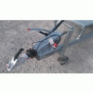 Remorque porte-engins TEMA Builder 2.7T - 3m x 1.5m - 2 essieux - structure galvanisée_2