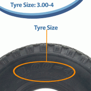 3.00x4 Journey Wanda 4ply P6075 Tube-Type Block Tyre 256mm diameter 56 PSI 110kg_2