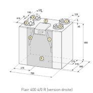 Flair 400 - vmc ventilation mécanique contrôlée - brink - débit de ventilation 400 m3/h_2