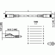METZ CONNECT Cordon de brassage Cat.6A AWG 26, gris, 7 m_2