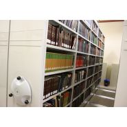 Rayonnage archive mobile - Alphadex - jusqu'à 8 niveaux de classement, bases mobiles sur rails_2