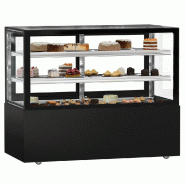 Vitrine réfrigérée pour pâtisserie MADRID - 1500 mm - 2 étagères - Noir_2