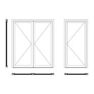 Porte à battement coupe-feu - Conforme aux normes de protection incendie - Sens du feu Recto/Verso_2