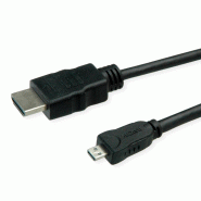 Roline green câble hdmi high speed avec ethernet, hdmi m - micro hdmi m, 2 m_2