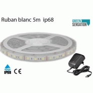 Ruban à LED 5m blanc chaud immergeable IP68 - Transformateur 12V inclus - SMD 5050 - 2000-3000K_2