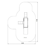 Structure pompier et maisonnette - 2 toboggans en acier inoxydable et PEHD haute qualité - Référence BT12068 - Conforme EN1176_2
