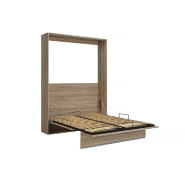 Armoire lit escamotable Genius chêne - ouverture assistée - couchage 140x200 cm - gain de place_2