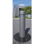 Borne rétractable en acier peint sur zinc avec système de guidage renforcé - Province / Barcelone - serrure clé triangle de 11_2