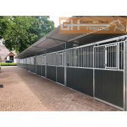 Boxes extérieur avec toit pentu - Écurie extérieure pour chevaux avec toit en appentis ou à pignon_2