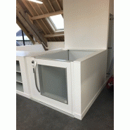 Élévateur PMR fixe Aritco - pour 2 niveaux et plus - portes automatiques et accès équerre_2