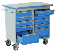 Servante mobile 10 tiroirs - Hauteur 900mm - Largeur 1025mm - Profondeur 600mm - Poids 121kg_2