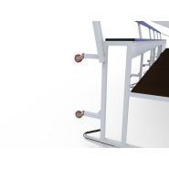 Tribune mobile emboîtable Prémium 4 rangs - capacité 62 spectateurs - garde-corps inclus - modèle S35540_2