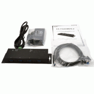 EXSYS EX-1184HMVS-2 Hub USB 3.2 Gen1 métal à 4 ports, protection de surtension 15KV ESD_2