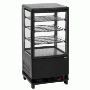 Mini-vitrine réfrigérée 64L2T noire 700358GV1 Bartscher_2