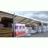 Tente de stockage classique - structure en aluminium anodisé - ancrage au sol par platine - dimensions 25 x 8 x 4 m_2