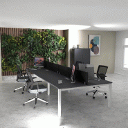Bench 4 personnes Tempo - Mobel linea - 240, Alu, Anthracite_0