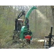 Broyeur à 6 couteaux radiaux de 600 mm sur remorque routière avec grue - SUPER-PAIN 1700TA 300CV_2