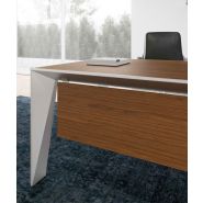 Eracle - Bureaux de direction Alea avec pieds en aluminium et plateaux personnalisables_2