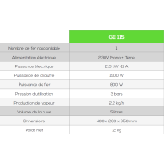 Générateur vapeur à remplissage manuel, Puissance 2.3 kW - Type GE 115 - Covemat_2