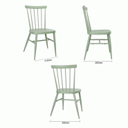 Chaises en aluminium Windsor vertes - Lot de 4 - DX687 | Bolero_2