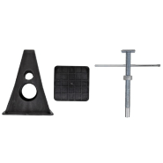 Proplus 4 pcs supports stabilisateurs 750 kg 424757_2