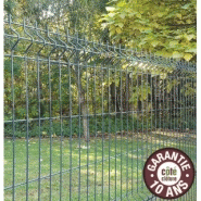 Clôture panneau rigide Hercules compatible avec poteaux Easyclip et Profix