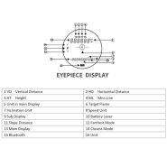 Télémètre laser durci XR1200A - mesures jusqu'à 1500m, précision +/- 10cm, hauteur, inclinaison, vitesse et température_2