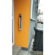 Cendrier mural inox 1,7L - Design intemporel - Capacité 510 mégots - Utilisation extérieure_2