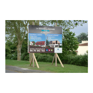 Panneau publicitaire rétro-éclairé avec visibilité 24h/24