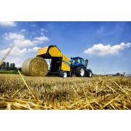 Presse à balle ronde New Holland avec options de liage filet ou ficelle