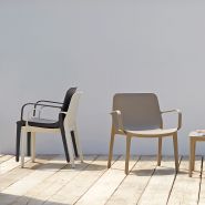 Chaise empilable pour terrasse - Modèle Ginevra - Technopolymère recyclé renforcé fibre de verre - Usage intérieur et extérieur_2