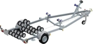 Porte bateau immergeable Sun Way - D2411 - PTAC : 1000 Kg - Kit multi rouleaux - 1 essieu freiné - Référence GD13V/G1942V_2