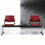 Poutre accueil visiteurs So Corato - P35, 2 places, Piètement standard_2