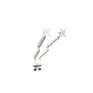 Bras articulé double pour écran - Hauteur ajustable 24 cm - Rotation 360° - Support VESA 75/100 mm_2