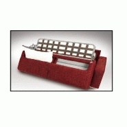 CANAPÉ CONVERTIBLE EXPRESS ALLURE MATELAS MÉMORY  20 CM   LATTES 140 CM MONO ASSISE TISSU TWEED ROUGE_2