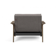 Fauteuil design convertible Splitback Frej Mixed Dance Grey - Innovation Living - Lit 90x115 cm avec accoudoirs en chêne fumé_2