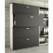Armoire 3 tiroirs pour dossiers suspendus - haut. 120 cm (2 largeurs au choix) So Madrid_2