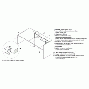 Banque d'accueil lumineuse Valde - MDD - Gris mat_2