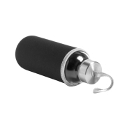 Gourde de sport en verre - 420 ml - Revêtement néoprène rouge avec dragonne_2